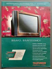 Telefunken 540 Fernseher TV Original 1997 Vintage Advert Werbung Reklame