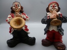 2 Clown- Schirmer- Poly Resin