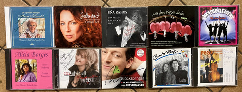 60x signierte cds sammlung - signierte,
