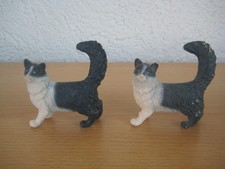 16604 Maine Coon Katze Schleich 1997 - 2 Stück Rarität