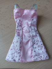 "Barbie" Kleidung -Kleid in rose-glitzer  Vintage