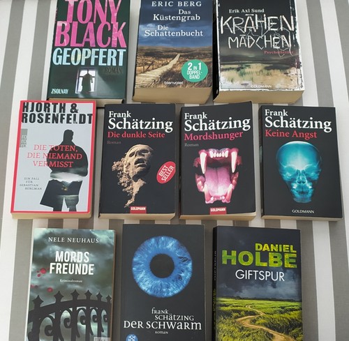Bücherpaket thriller 11x - bücherpaket,