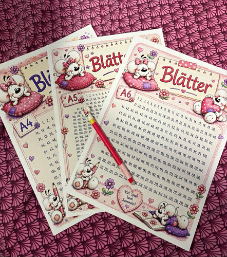 Diddl briefpapier blätter set - blätter,