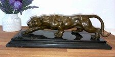 Bronzefigur panther puma - bronzefigur,