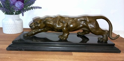 Bronzefigur panther puma - panther,