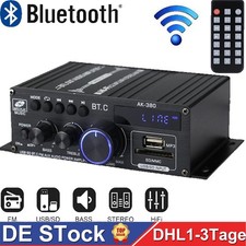 Mini Stereo Verstärker 12V Bluetooth 5.0 mit UKW Radio für Lautsprecher