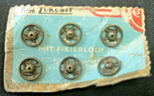 Prym Zukunft Antike Druckknopfkarte Original rostfrei 45 Rpf Druckknöpfe Vintage