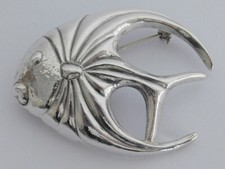 Brosche Fisch Skalar ? Silber