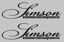 2x Simson keenscheissplaste
