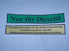 AUFKLEBESET DIESELHEIZUNG