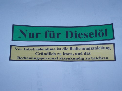 Aufklebeset dieselheizung - aufklebeset,