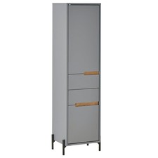 Hochschrank - hellgrau matt -