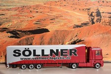 Herpa 277020 Renault Magnum Gardinenplanensattelzug "Söllner" - Neu in OVP