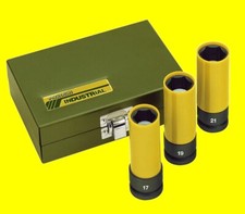 PROXXON 23938 IMPACT Nüsse Radmutter Felgen PkW Schlagschrauber 17 19 21mm 85mm