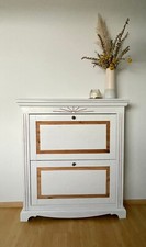 Schuhschrank im Landhausstil, Vintage, Shabby, Massivholz