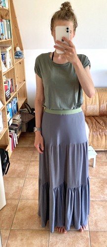 Maxirock boho tencel - boho, lyocell
