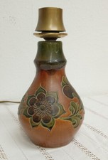 Lampenfuß Keramik Ritzdekor