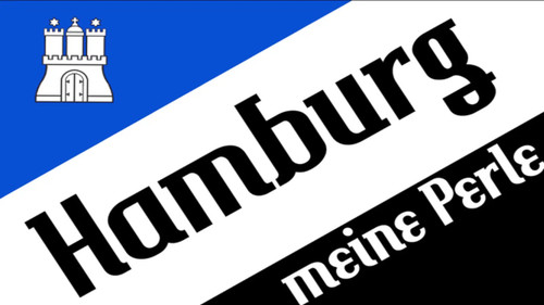Fahne flagge hamburg - flagge,