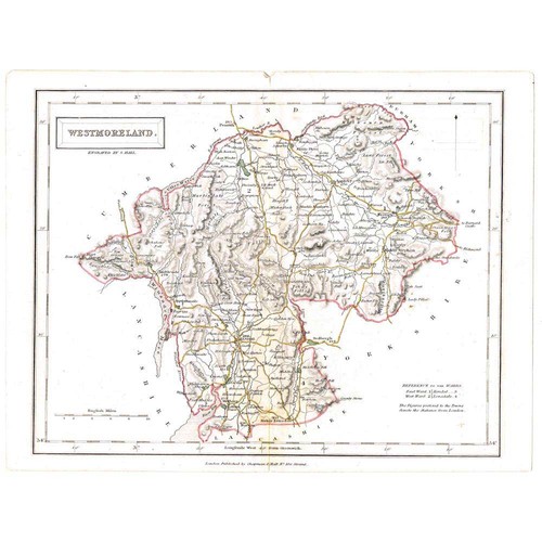 Antike farbige karte 1842 - antike,
