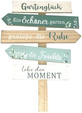 Gartenschild Wegweiser