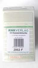 Kassenblock RNK 2952F 2-farbig