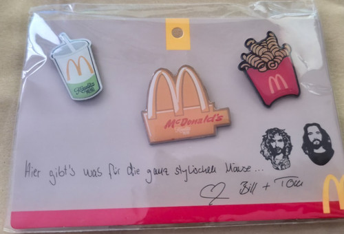 Mcdonalds 3er pin set bill - mcdonalds,