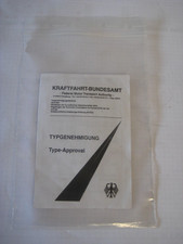 ABE Gutachten Prüfbericht Endrohr Type Approval  Auspuffblende Sportauspuff