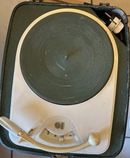 Tragbarer Kofferplattenspieler Philips AG 2117 Sammlerstück 50er Jahre Vintage