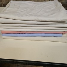 DDR Bettwäsche -9 Stück Bettlaken weiß ,blau,rosa..