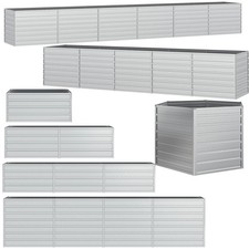 Silbern Metall Hochbeet