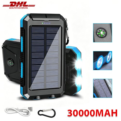30000mah solar power bank - solar,