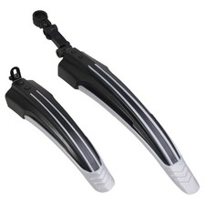 Fahrrad Schutz-Blech Vorne Hinten Spritz-Schutz Mud-Guard Schwarz MTB 24" 26"