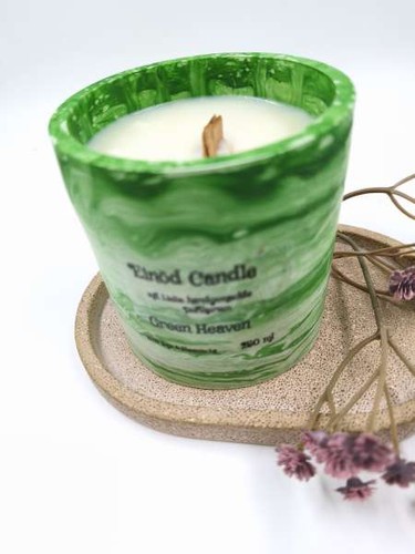 Handgemachte duftkerze marmor - handgemachte,
