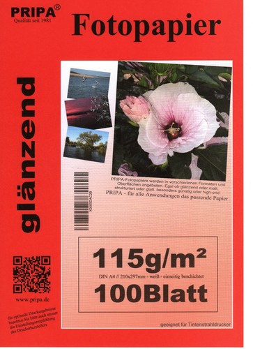 100 blatt pripa fotopapier - blatt,