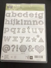 Stampin up Episches Alphabet 35er Set - 133663 Stempel Kartenbasteln NEU & GEBRAUCHT