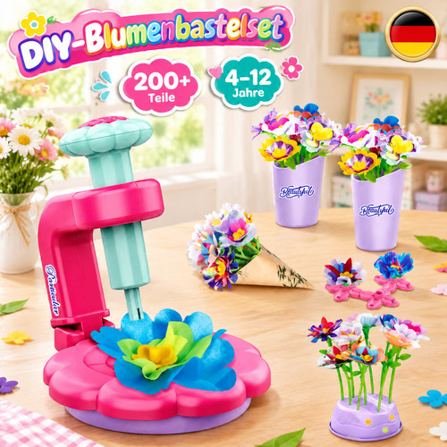 Blumen bastelset knete kinder - knete,