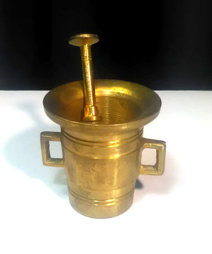 Mörser pistill messing bronze - pistill,