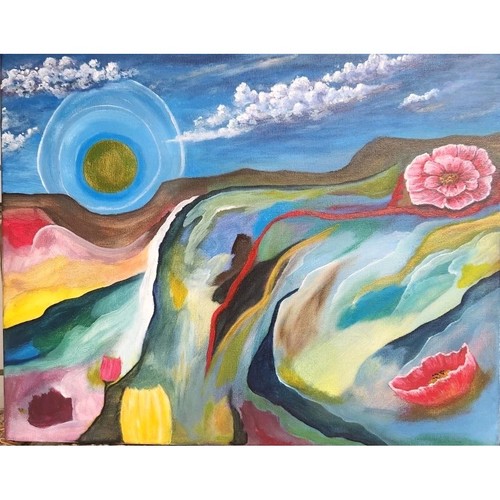 Original acryl bild gemälde - acryl,