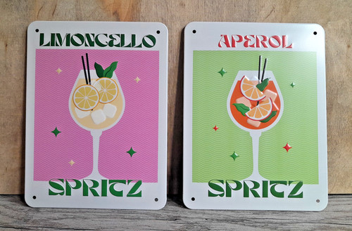 Blechschild aperol limoncello - blechschild,