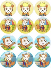 Bobo Siebenschläfer Essbar 12 Muffin Fondant Tortenbild Tortenaufleger