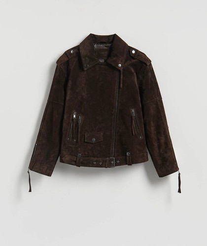 Lederjacke braun wildleder - ,,
