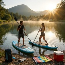 Stand Up Paddle Board SUP 320 cm bis 140 kg Surfboard aufblasbar Komplettset