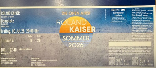 Roland kaiser ticket super - 1,