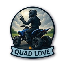 Quad Love Aufkleber |