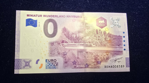 Euro souvenirschein miniatur - euro,