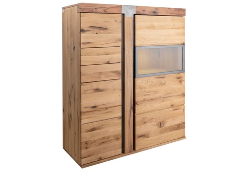 Highboard massiv wildeiche - massiv,