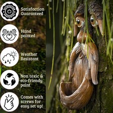 Vogelfütterung baum gesicht - vogelfütterung,