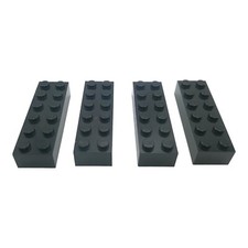 Lego steine 2x6 schwarz - 4x,