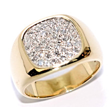 Ring Gold Herren Diamanten