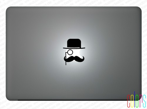 Gentleman mustache aufkleber - mustache,